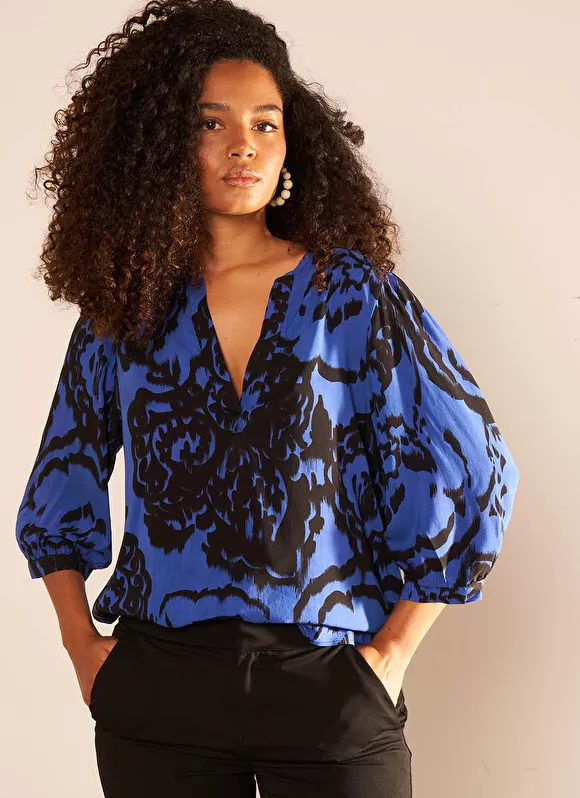 Cheap Sud Express Blouse Imprimee Encolure Tunisienne Neon Tonyx