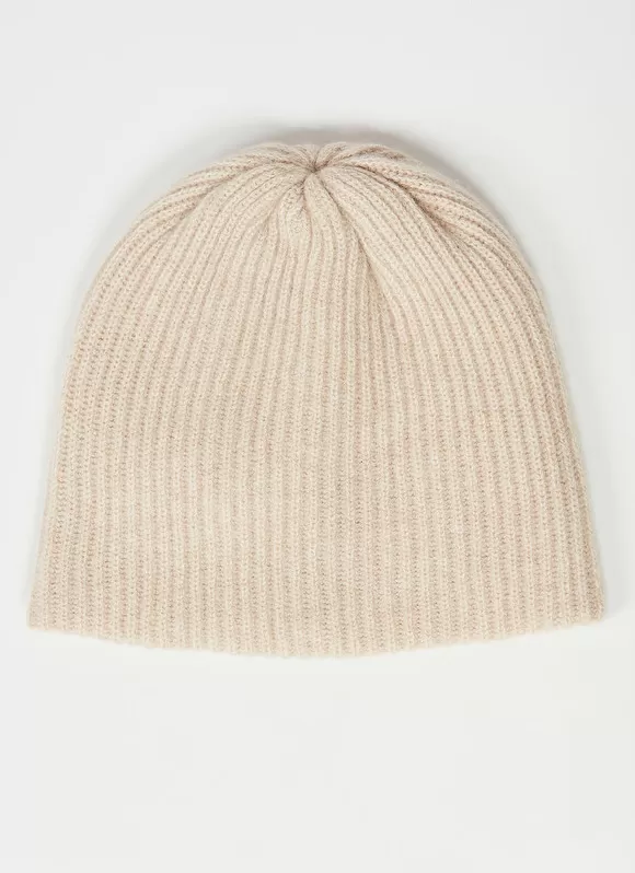 Clearance Sud Express Bonnet 100% Cachemire Beige Chine Bibou