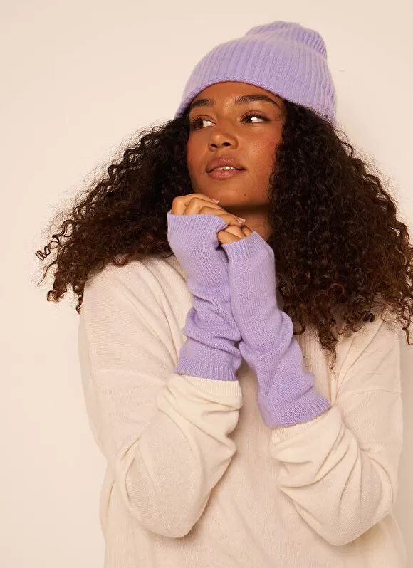 Flash Sale Sud Express Bonnet 100% Cachemire Lavande Bibou