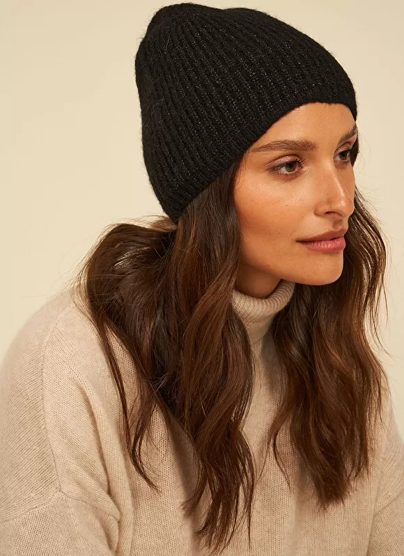 Sale Sud Express Bonnet A Cotes Noir Bobun