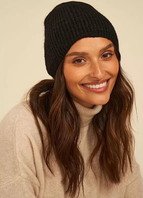 Sale Sud Express Bonnet A Cotes Noir Bobun