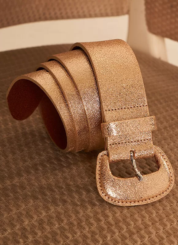 Flash Sale Sud Express Ceinture En Cuir Gold Cindy