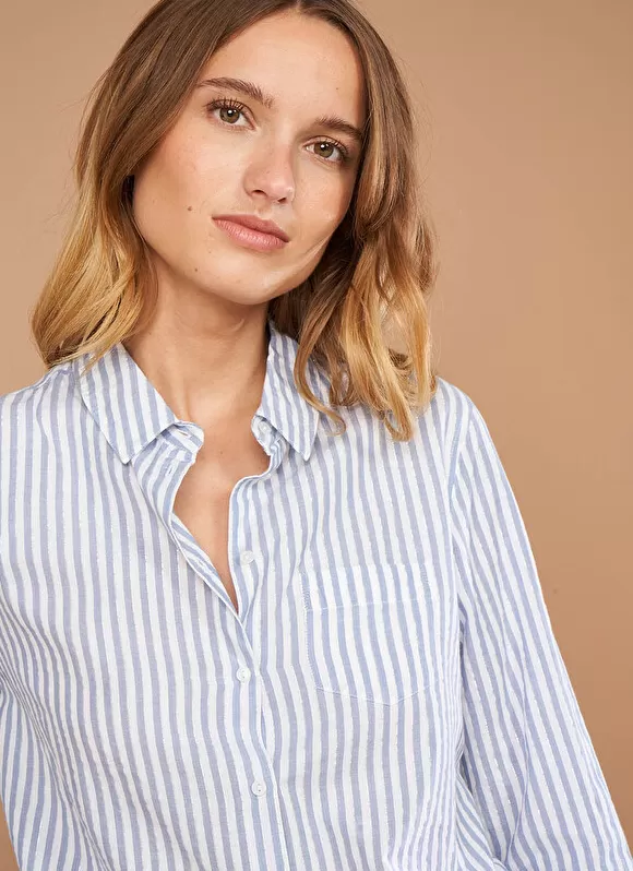 Cheap Sud Express Chemise A Manches Longues Ciel Cathia