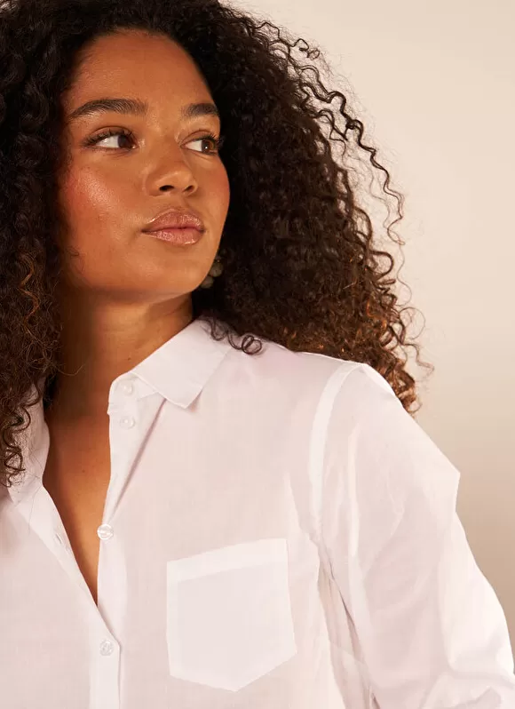 Fashion Sud Express Chemise Classique Blanc Cortaline