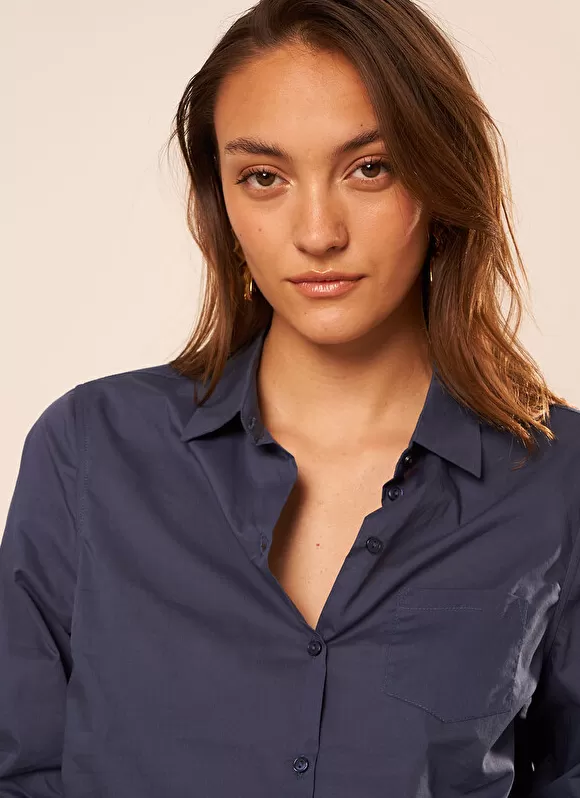 Flash Sale Sud Express Chemise Classique Indigo Cortaline