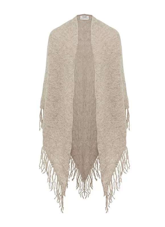 Hot Sud Express Echarpe A Franges Ecru Chine Emmy