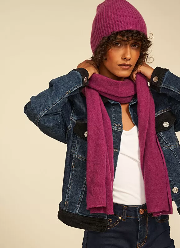 Shop Sud Express Echarpe En Cachemire Prune Elise