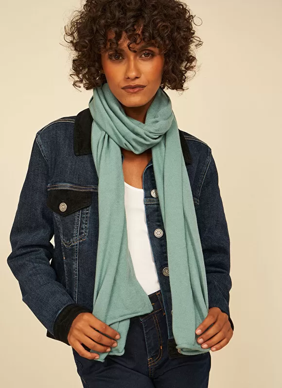 Online Sud Express Echarpe En Maille Douce Celadon Eleonore