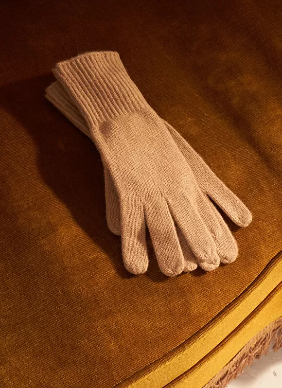 Store Sud Express Gants Pur Cachemire Camel Gio