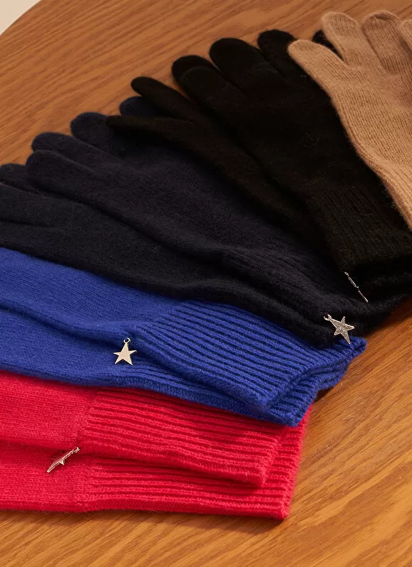 Store Sud Express Gants Pur Cachemire Camel Gio
