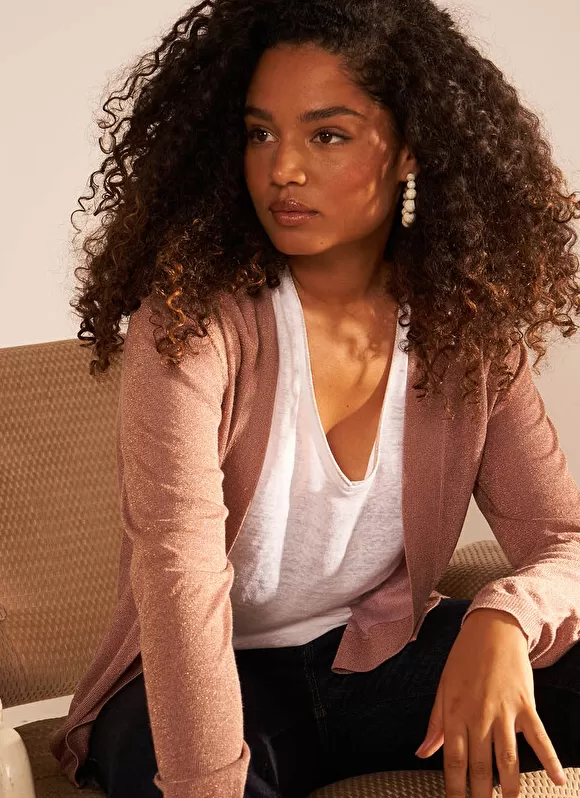 Hot Sud Express Gilet Ouvert Mi-Long Poudre Gladi