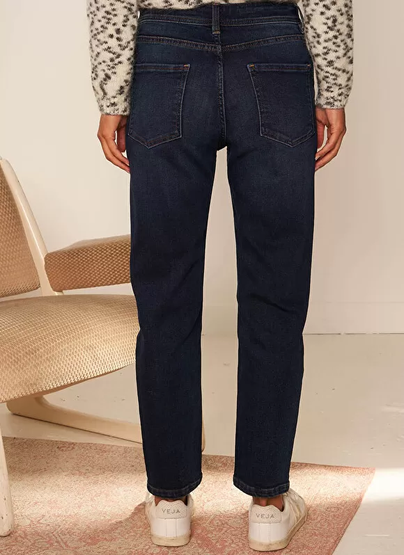 Shop Sud Express Jean Boyfriend A Cinq Poches Dark Stone Ben