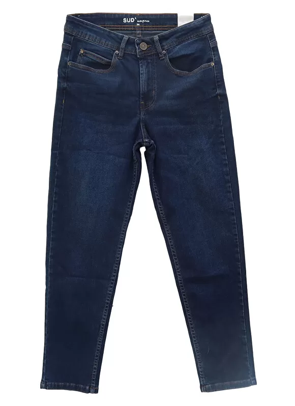 Shop Sud Express Jean Boyfriend A Cinq Poches Dark Stone Ben