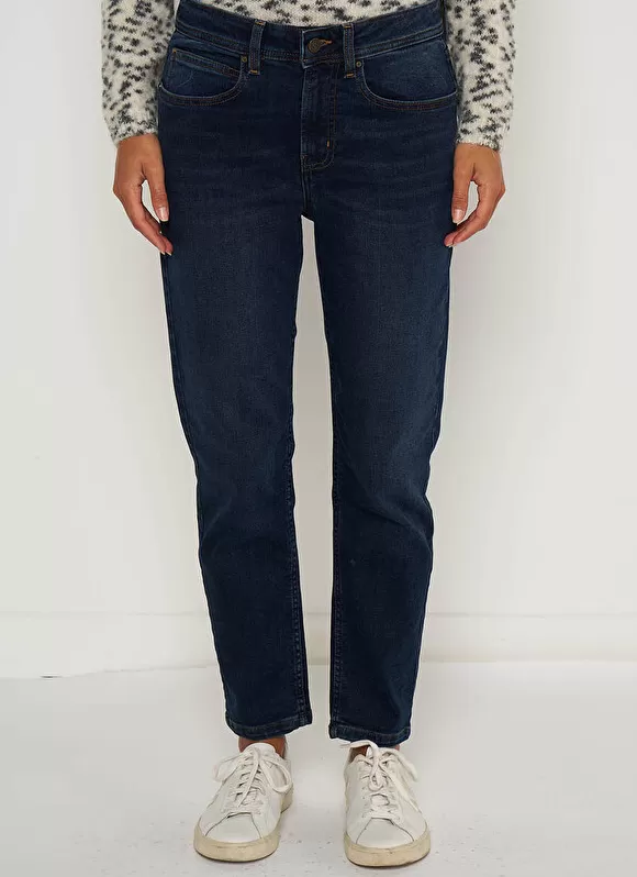 Shop Sud Express Jean Boyfriend A Cinq Poches Dark Stone Ben