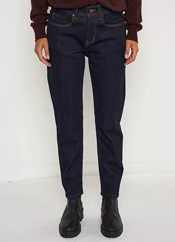 Sale Sud Express Jean Boyfriend A Cinq Poches, Taille Medium Brut Ben