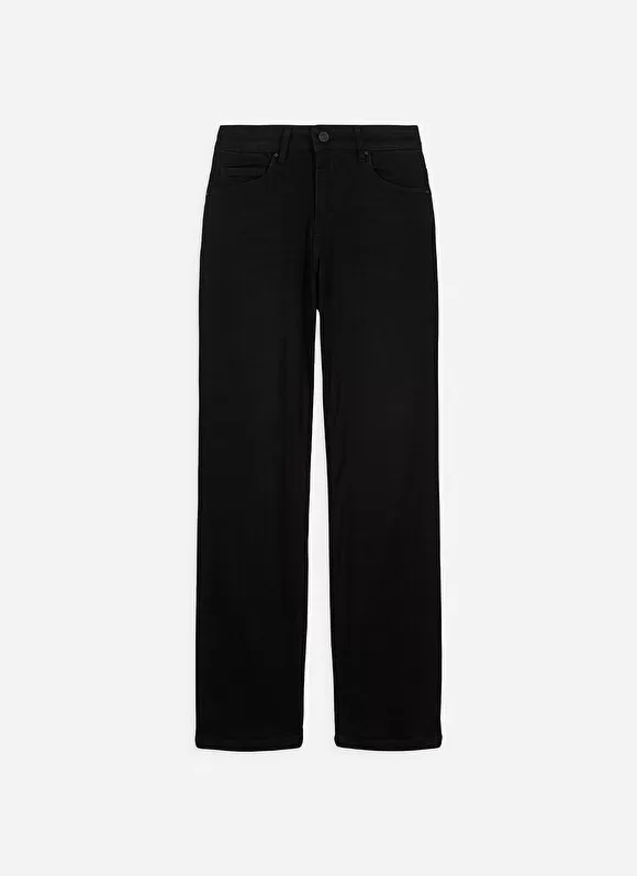 Sale Sud Express Jean Taille Haute Cinq Poches Black Stone Debby