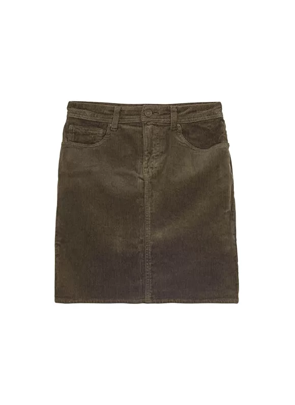 Hot Sud Express Jupe Courte En Velours Kaki Joshuali