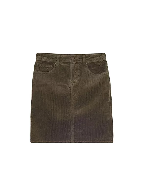 Hot Sud Express Jupe Courte En Velours Kaki Joshuali