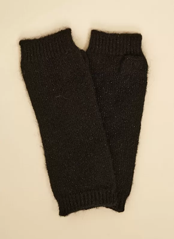 Sale Sud Express Mitaines Avec Lurex Noir Gyoza
