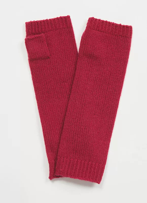 Clearance Sud Express Mitaines Pur Cachemire Framboise Garou