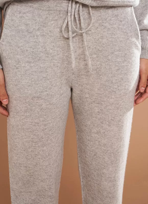 New Sud Express Pantalon 100% Cachemire Perle Chine Perlou