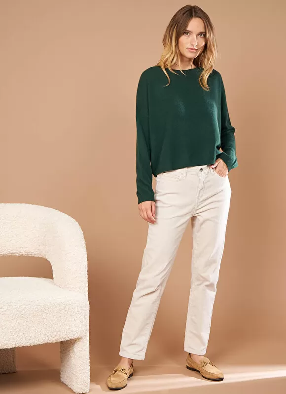 Fashion Sud Express Pantalon Boyfriend Velours Pierre Pavlina
