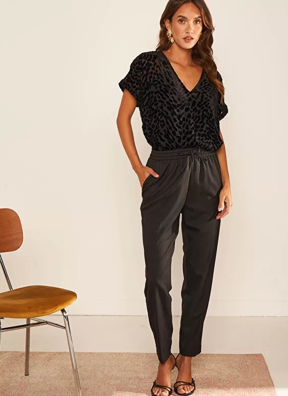 Hot Sud Express Pantalon Coupe Jogging Anthracite Parina