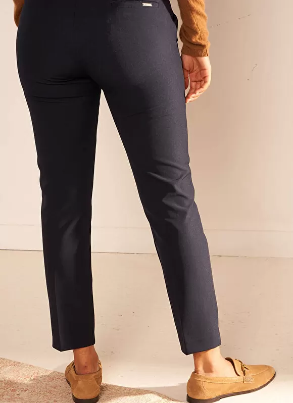 Cheap Sud Express Pantalon De Ville Taille Elastiquee Marine Padisto