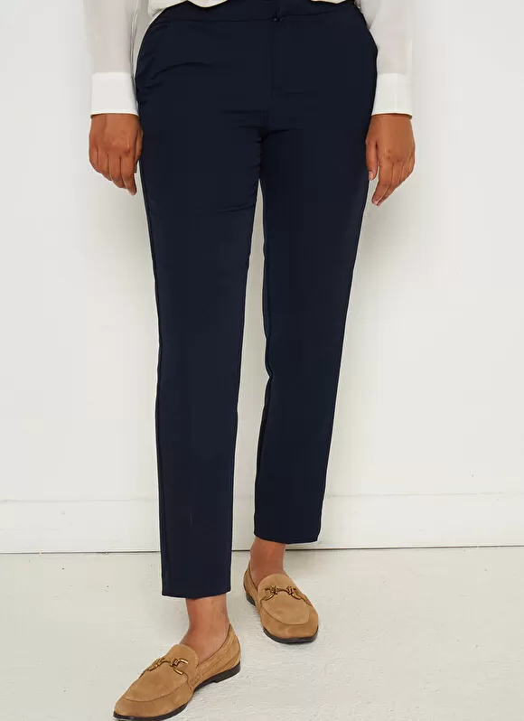 Cheap Sud Express Pantalon De Ville Taille Elastiquee Marine Padisto