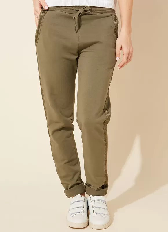 Fashion Sud Express Pantalon Jogging Kaki Poerava