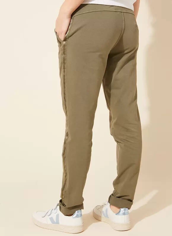 Fashion Sud Express Pantalon Jogging Kaki Poerava