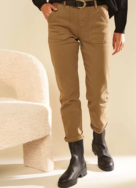 Best Sud Express Pantalon Taille Medium Kaki Peracles