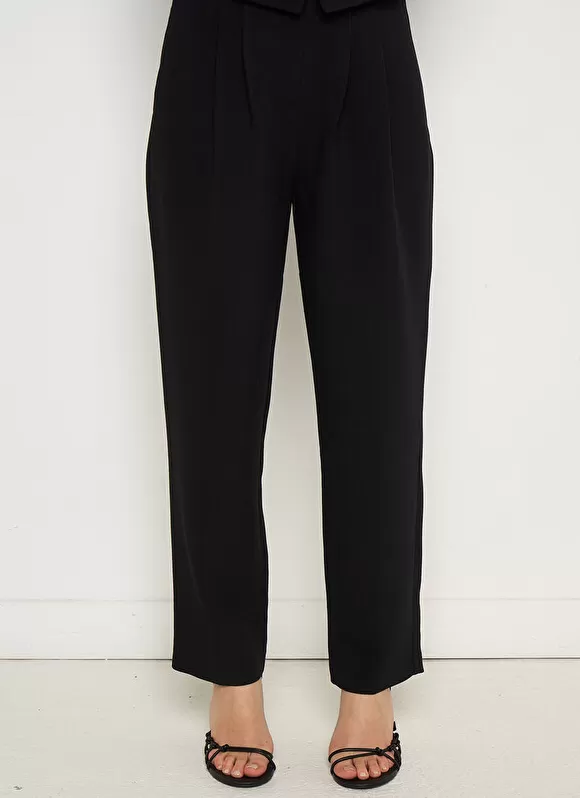 Discount Sud Express Pantalon Tailleur Taille Haute Noir Pasalta