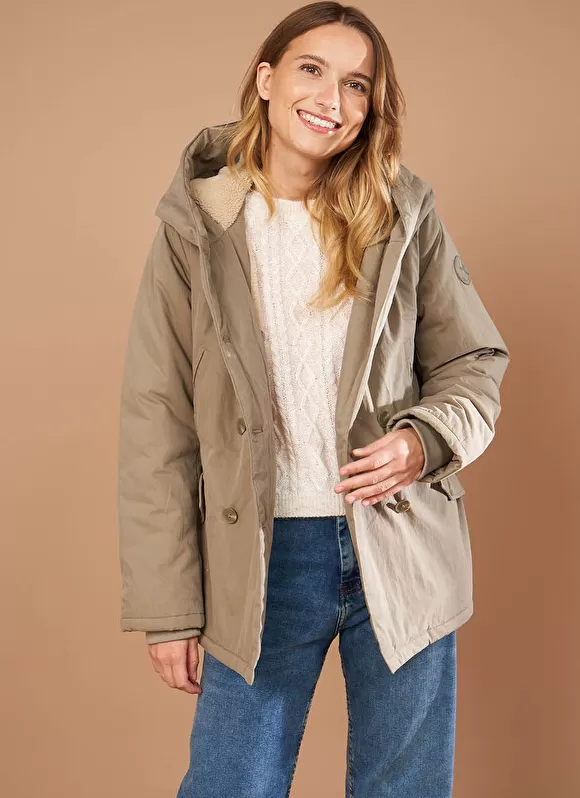 Best Sud Express Parka A Capuche Kaki Vlasdi