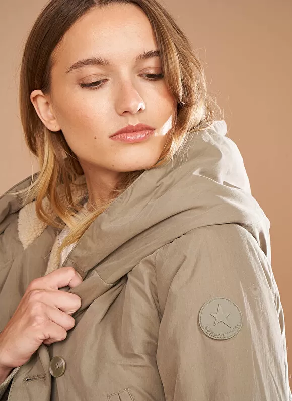Best Sud Express Parka A Capuche Kaki Vlasdi