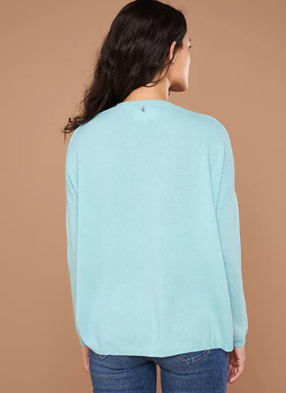 Fashion Sud Express Pull Au Volume Oversize Et A Manches Longues Pres Du Corps Calanques Monjoe