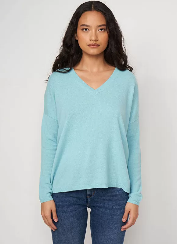 Fashion Sud Express Pull Au Volume Oversize Et A Manches Longues Pres Du Corps Calanques Monjoe