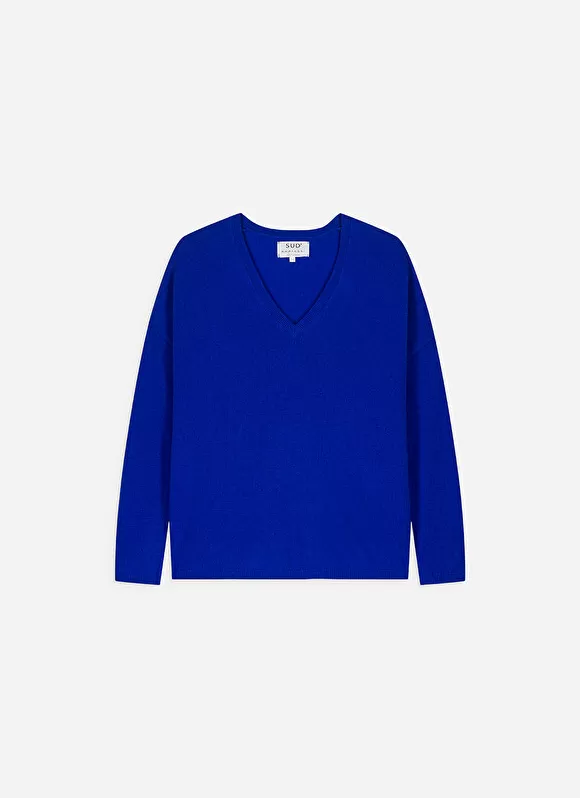 Cheap Sud Express Pull Au Volume Oversize Et A Manches Longues Pres Du Corps Neon Monjoe