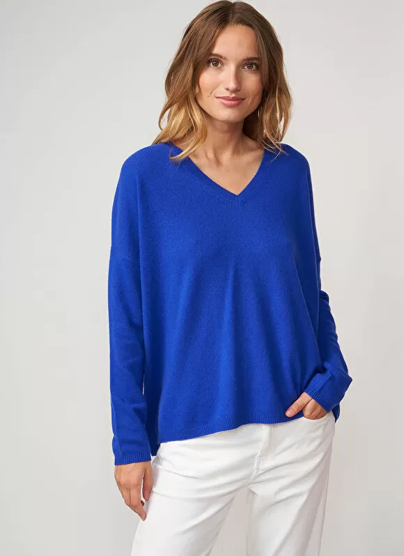 Cheap Sud Express Pull Au Volume Oversize Et A Manches Longues Pres Du Corps Neon Monjoe