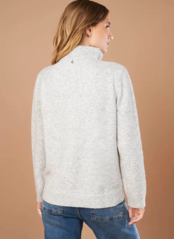 New Sud Express Pull Col Camionneur Avec Zip Perle Chine Marion