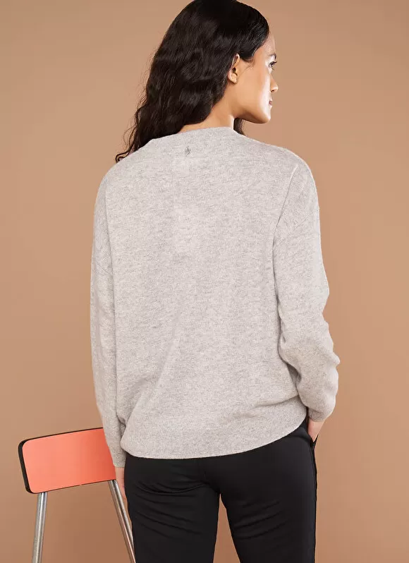 Best Sale Sud Express Pull Col Rond 100% Cachemire Perle Chine Mapoue