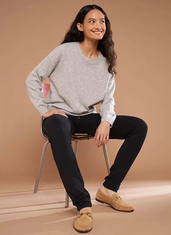 Best Sale Sud Express Pull Col Rond 100% Cachemire Perle Chine Mapoue