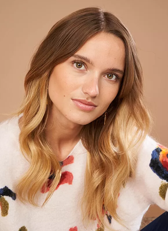 Hot Sud Express Pull Col Rond Avec Imprime Floral Poudre Mariah