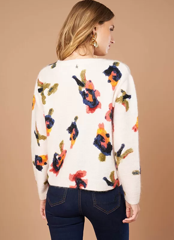 Hot Sud Express Pull Col Rond Avec Imprime Floral Poudre Mariah