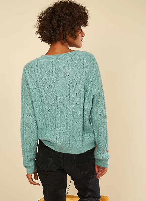 Flash Sale Sud Express Pull Col Rond Avec Jeu De Torsades Neptune Madil