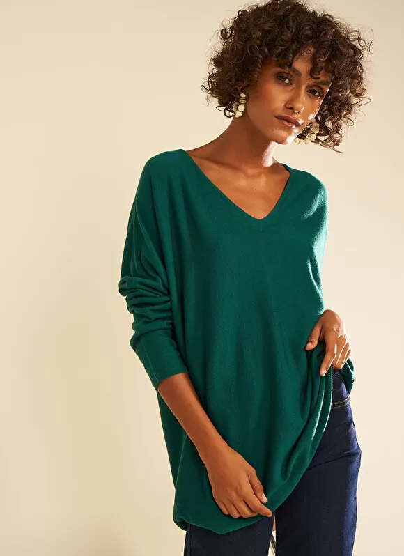 Store Sud Express Pull Col V Sans Emmanchures Bouteille Maboutou