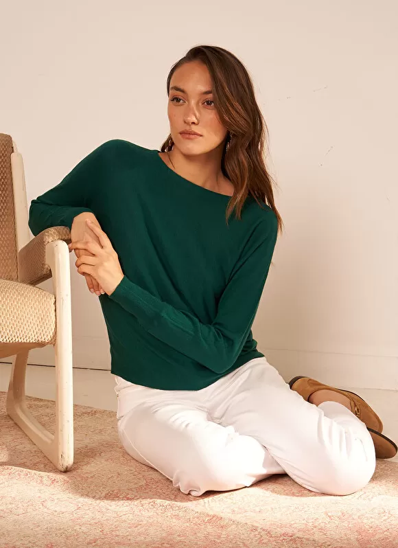 Shop Sud Express Pull Court A Col Bateau Bouteille Moanae