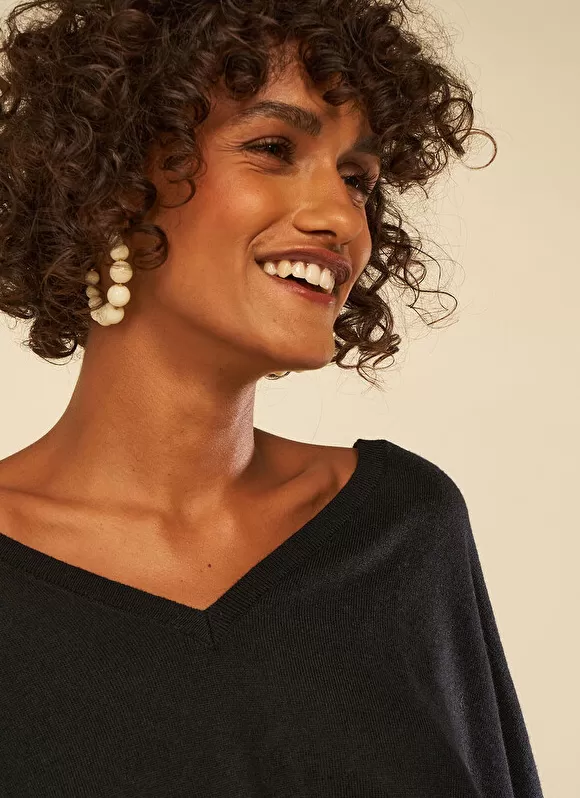 Outlet Sud Express Pull Details Bijoux Noir Gonamo