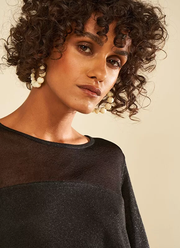 Discount Sud Express Pull Details Transparents Noir Mory