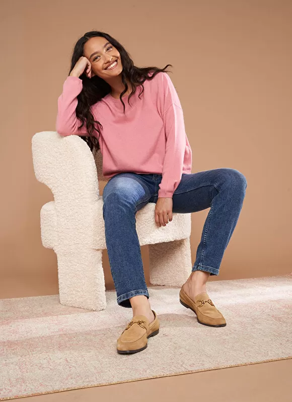 Flash Sale Sud Express Pull Pur Cachemire Blush Monna
